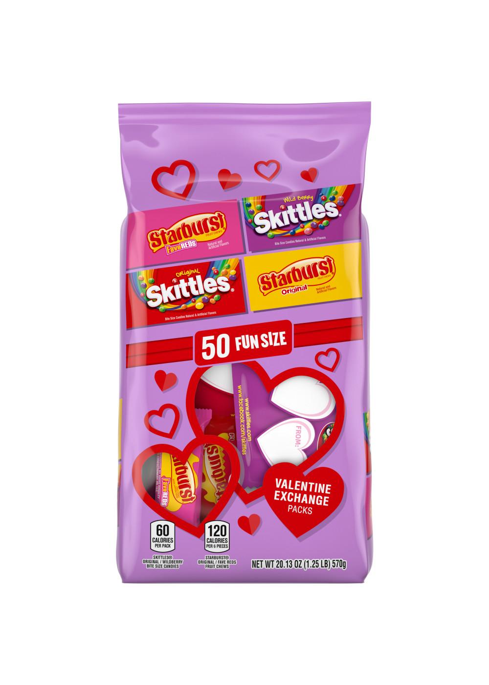 Skittles & Starburst Assorted Fun Size Valentine's Exchange Candy; image 1 of 7