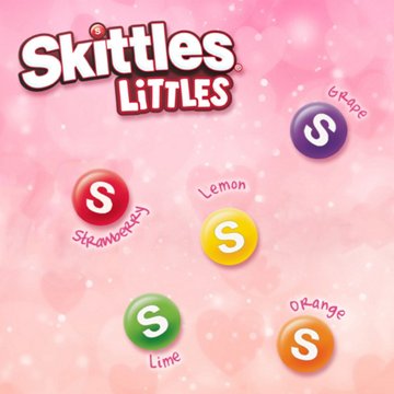 Skittles Littles Original Valentine's Candy Mega Tube