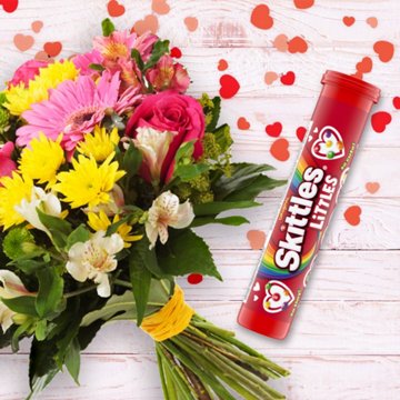 Skittles Littles Original Valentine's Candy Mega Tube