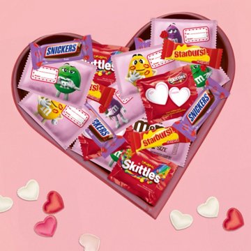 M&M'S, Snickers, Skittles & Starburst Assorted Fun Size Valentine's Candy