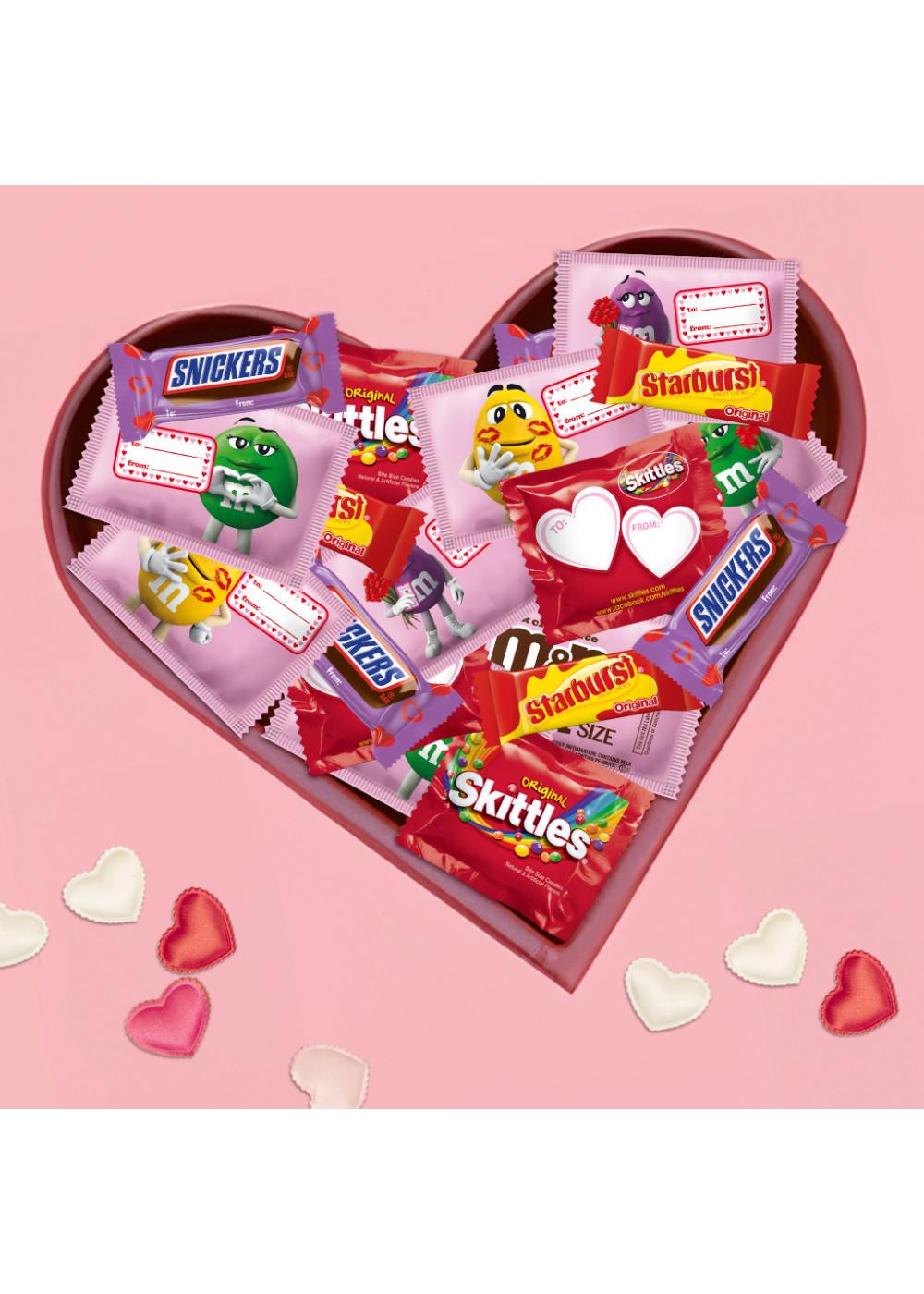 M&M'S, Snickers, Skittles & Starburst Assorted Fun Size Valentine's Exchange Candy; image 7 of 7