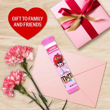 M&M'S Minis Milk Chocolate Valentine's Candy Mega Tube