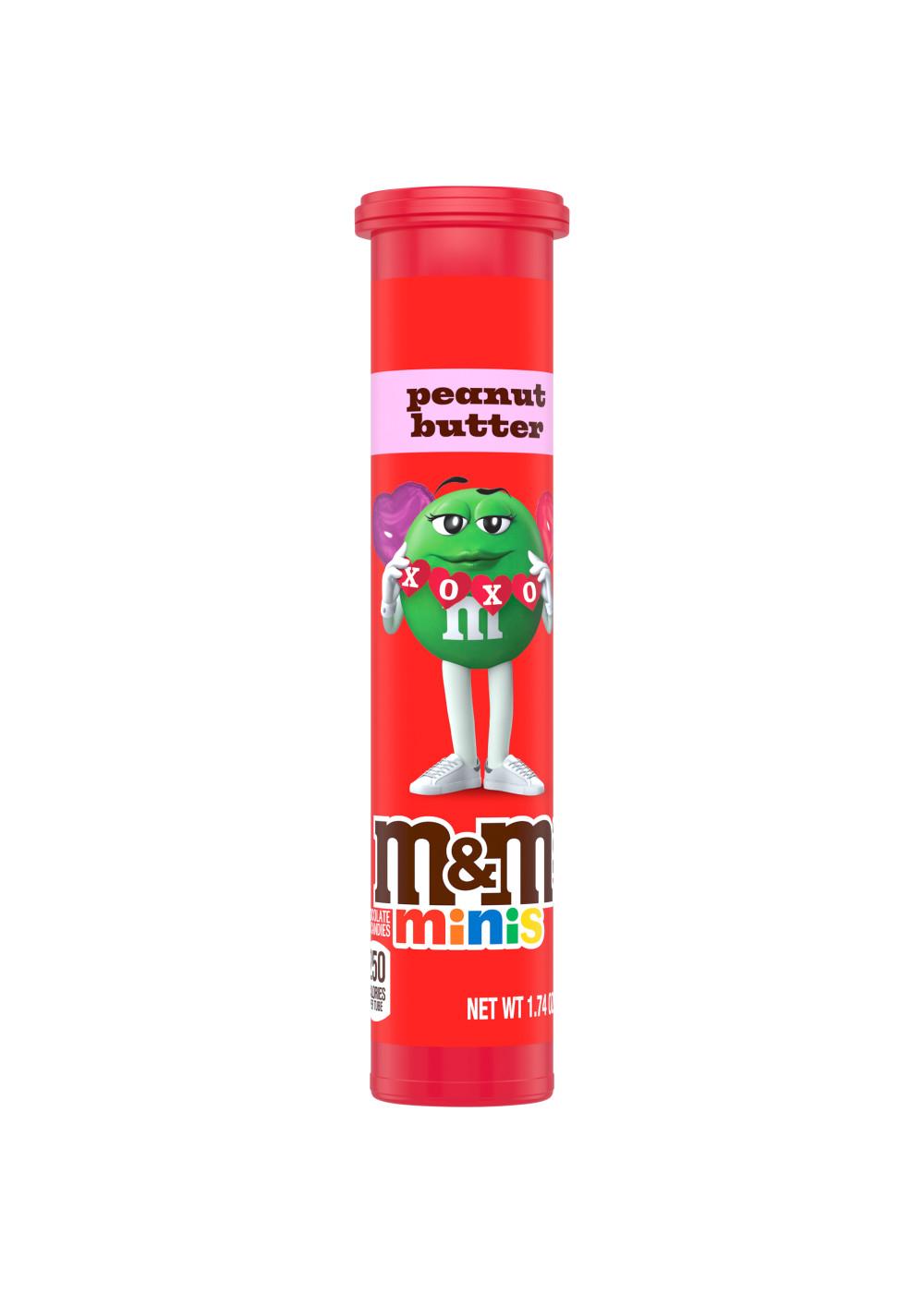 M&M'S Minis Peanut Butter Chocolate Valentine's Candy Tube; image 1 of 7