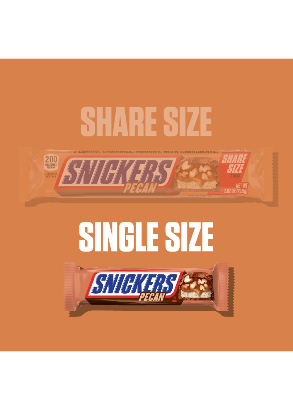 Snickers Pecan Milk Chocolate Candy Bar; image 6 of 9