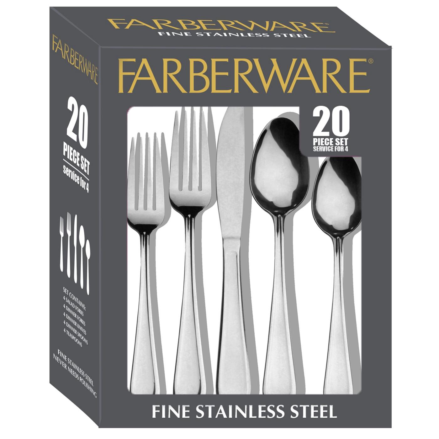 Farberware Centurion Fine Stainless Steel Flatware Set; image 1 of 2