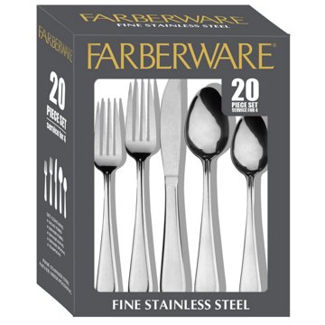Farberware Centurion Fine Stainless Steel Flatware Set, 20 pc