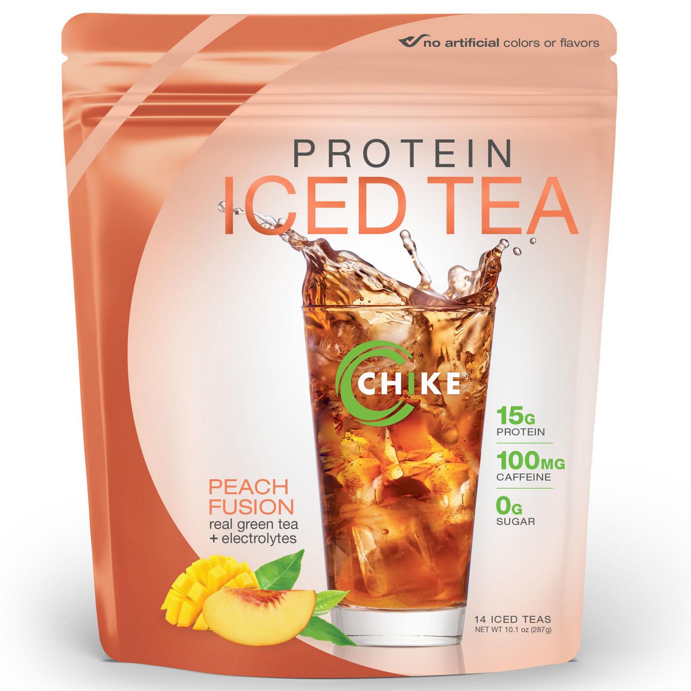 Chike 15g Protein Iced Tea - Peach Fusion; image 1 of 2