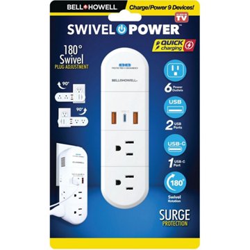 Bell & Howell Swivel Power 9 Device Charge & Power