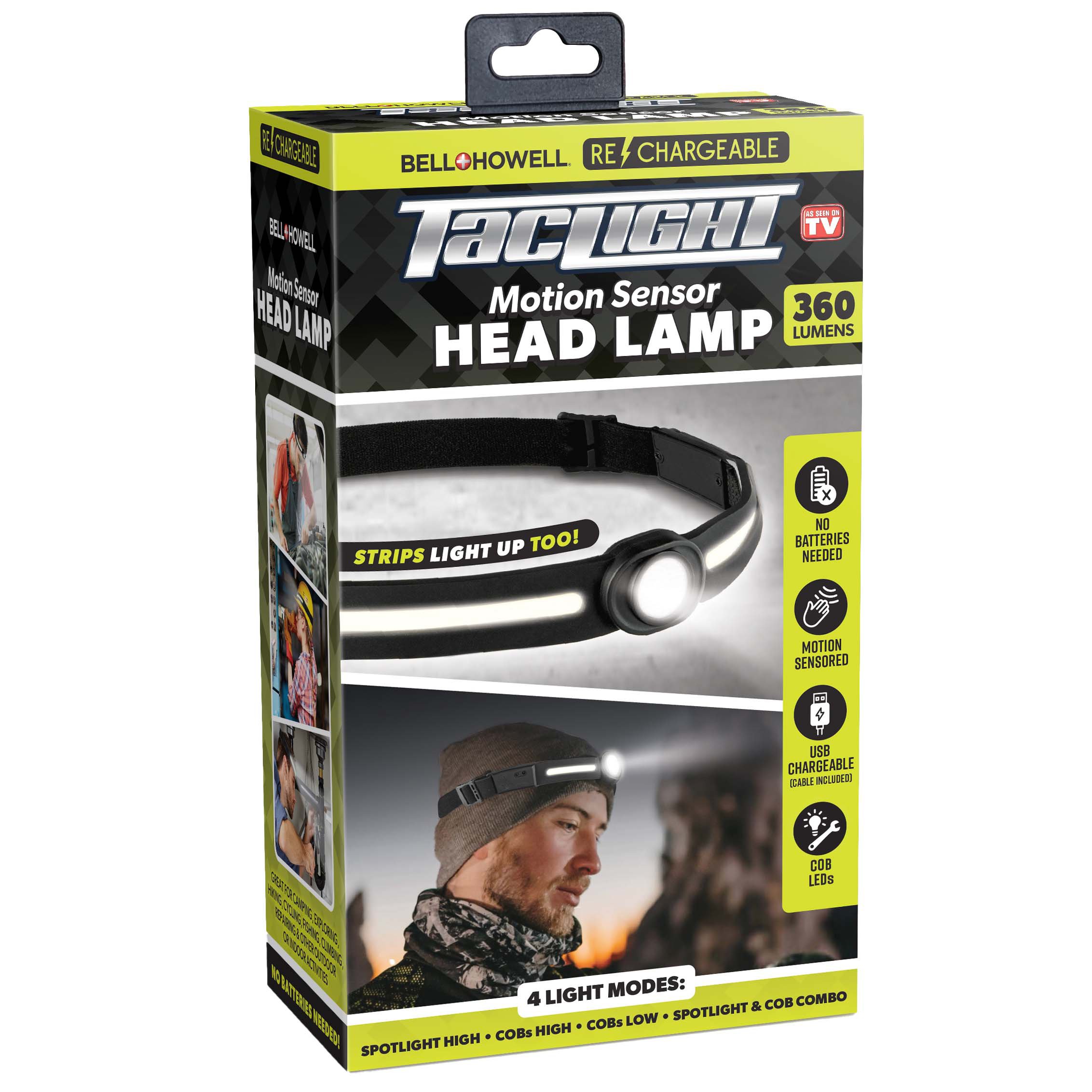 bell & howell rechargeable flashlight Taclight Max LED - High Lumen, Ultra Bright, Flash Light with a lifespan of over 100 Bell + Howell Taclight 60X