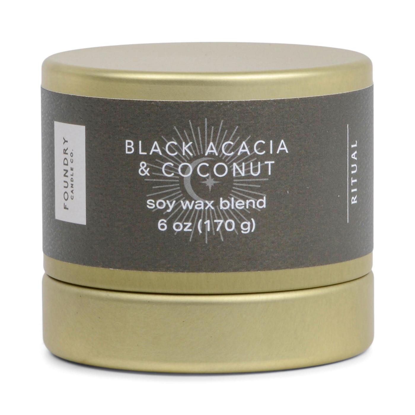 Foundry Candle Co. Black Acacia & Coconut Scented Soy Candle; image 1 of 3