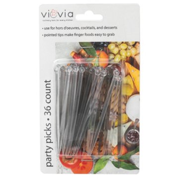 viovia Plastic Party Picks, 36 ct