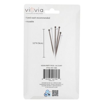 viovia Plastic Party Picks, 36 ct