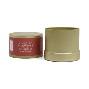 Foundry Candle Co. Pink Clay & Lavender Scented Soy Candle