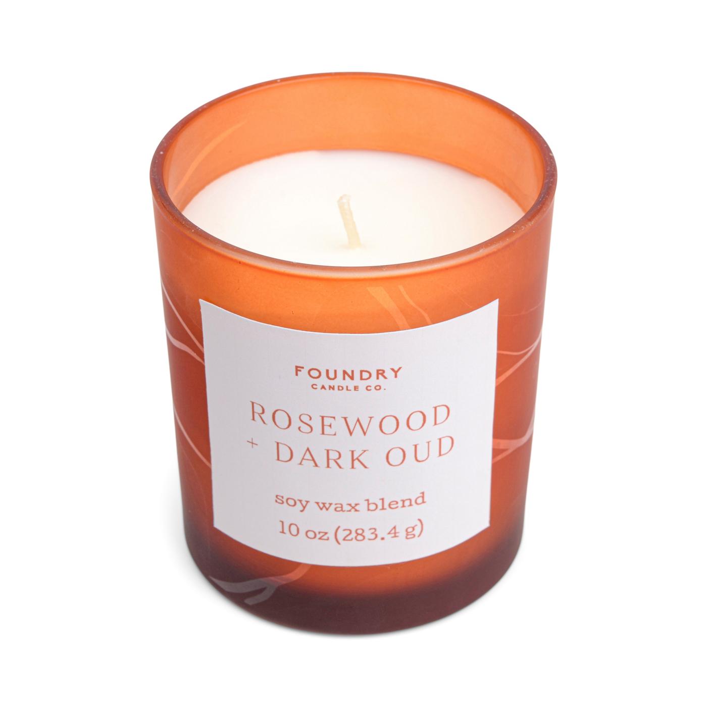 Foundry Candle Co. Rosewood & Dark Oud Scented Soy Candle; image 3 of 3