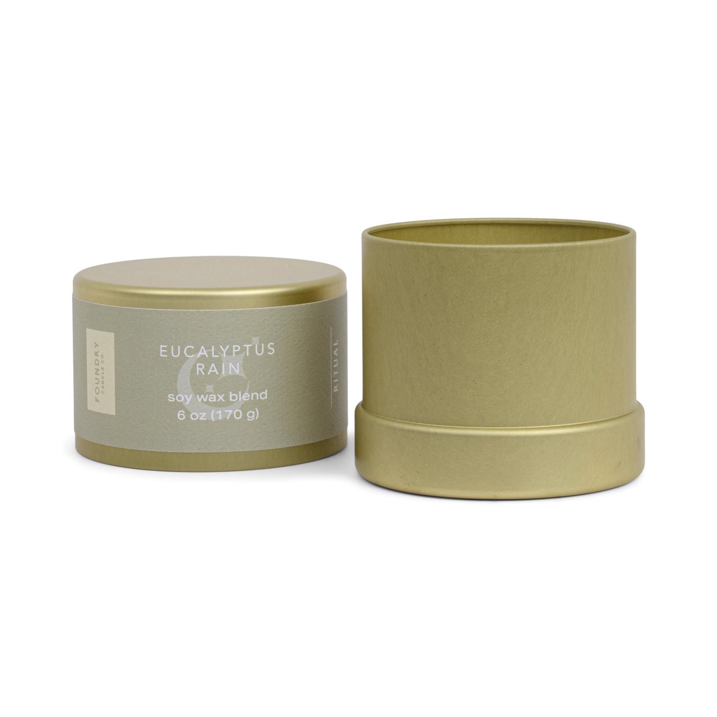 Foundry Candle Co. Eucalyptus Rain Scented Soy Candle; image 2 of 3