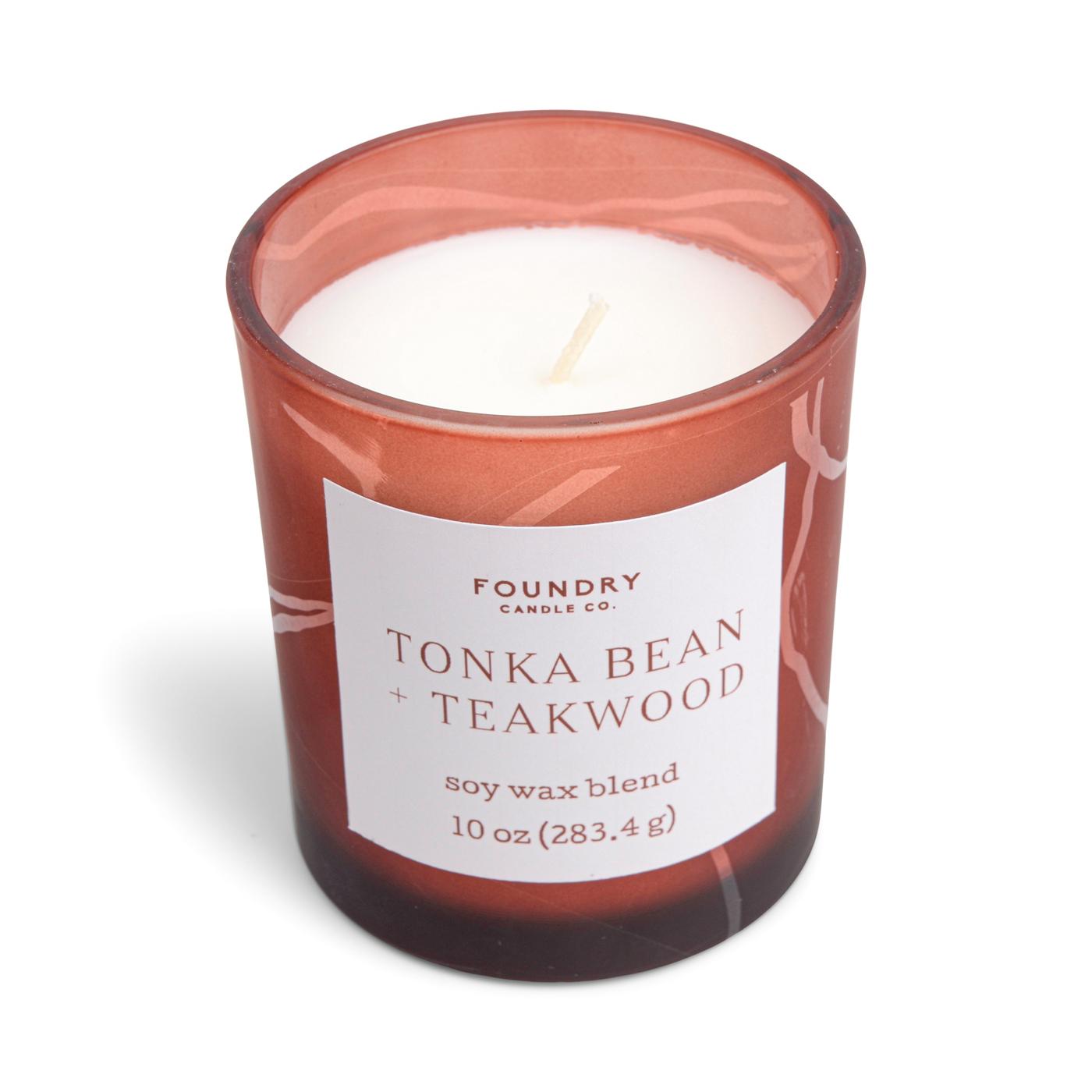 Foundry Candle Co. Tonka Bean & Teakwood Scented Soy Candle; image 3 of 3