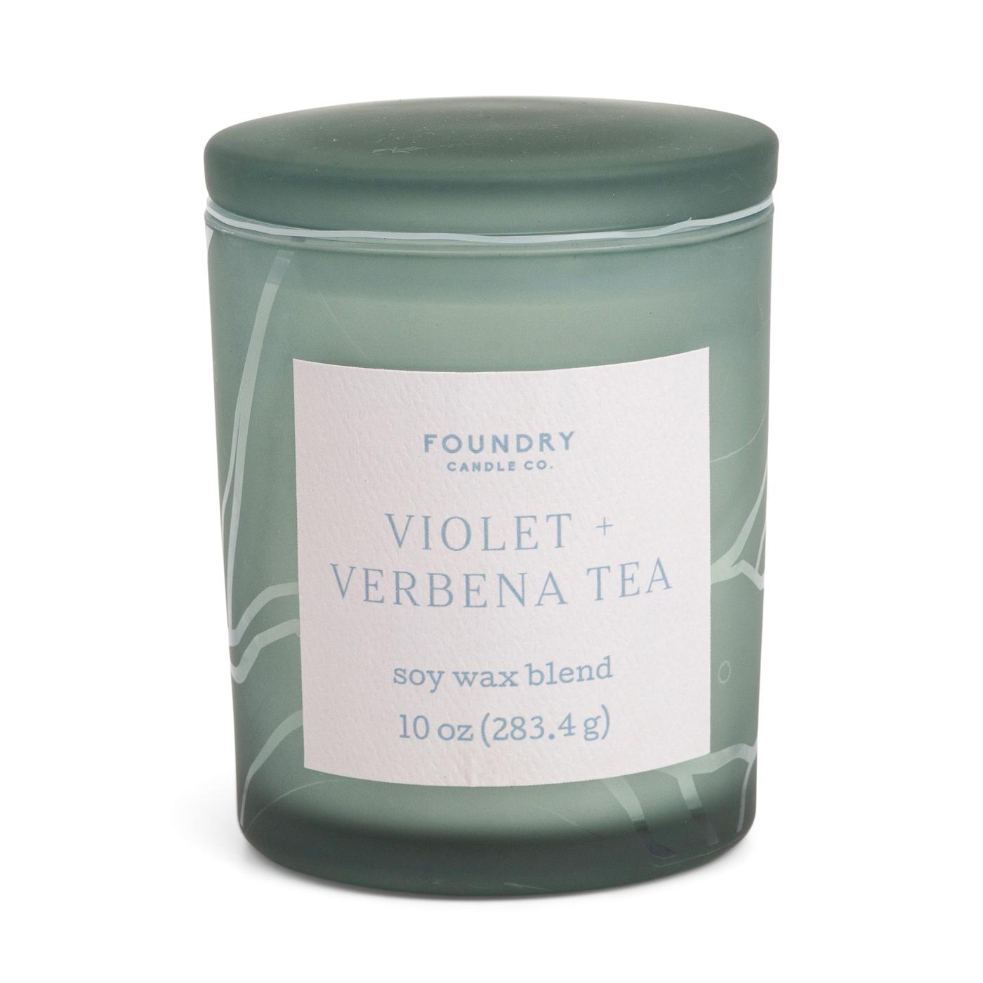 Foundry Candle Co. Violet & Verbena Tea Scented Soy Candle; image 1 of 2