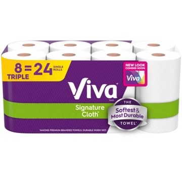 Viva Signature Cloth Paper Towels, 8 pk