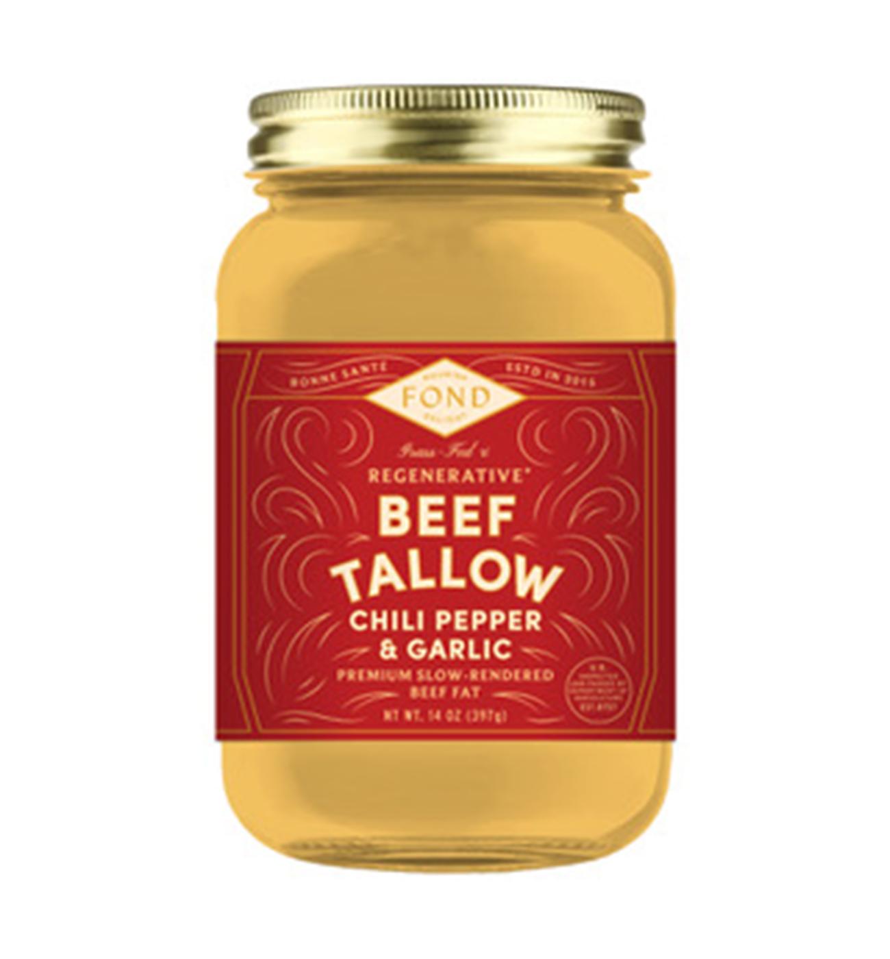 Fond Beef Tallow - Chili Pepper & Garlic; image 1 of 2