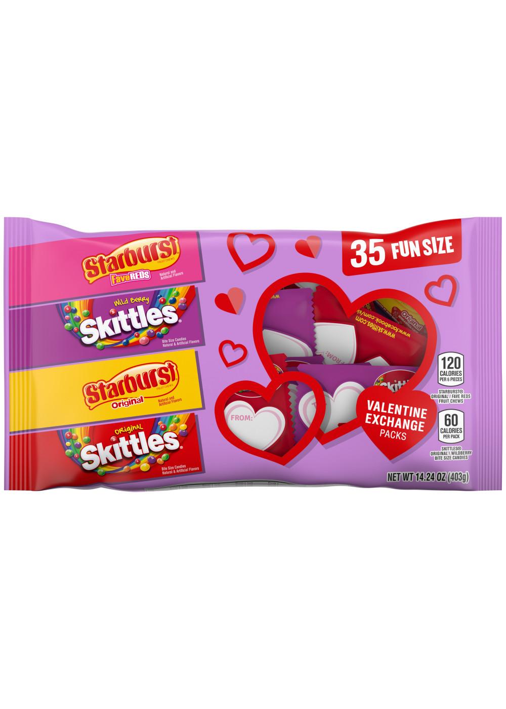 Skittles & Starburst Assorted Fun Size Valentine's Exchange Candy; image 1 of 7