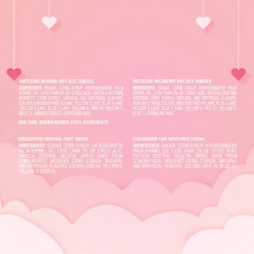 Skittles & Starburst Assorted Fun Size Valentine's Exchange Candy