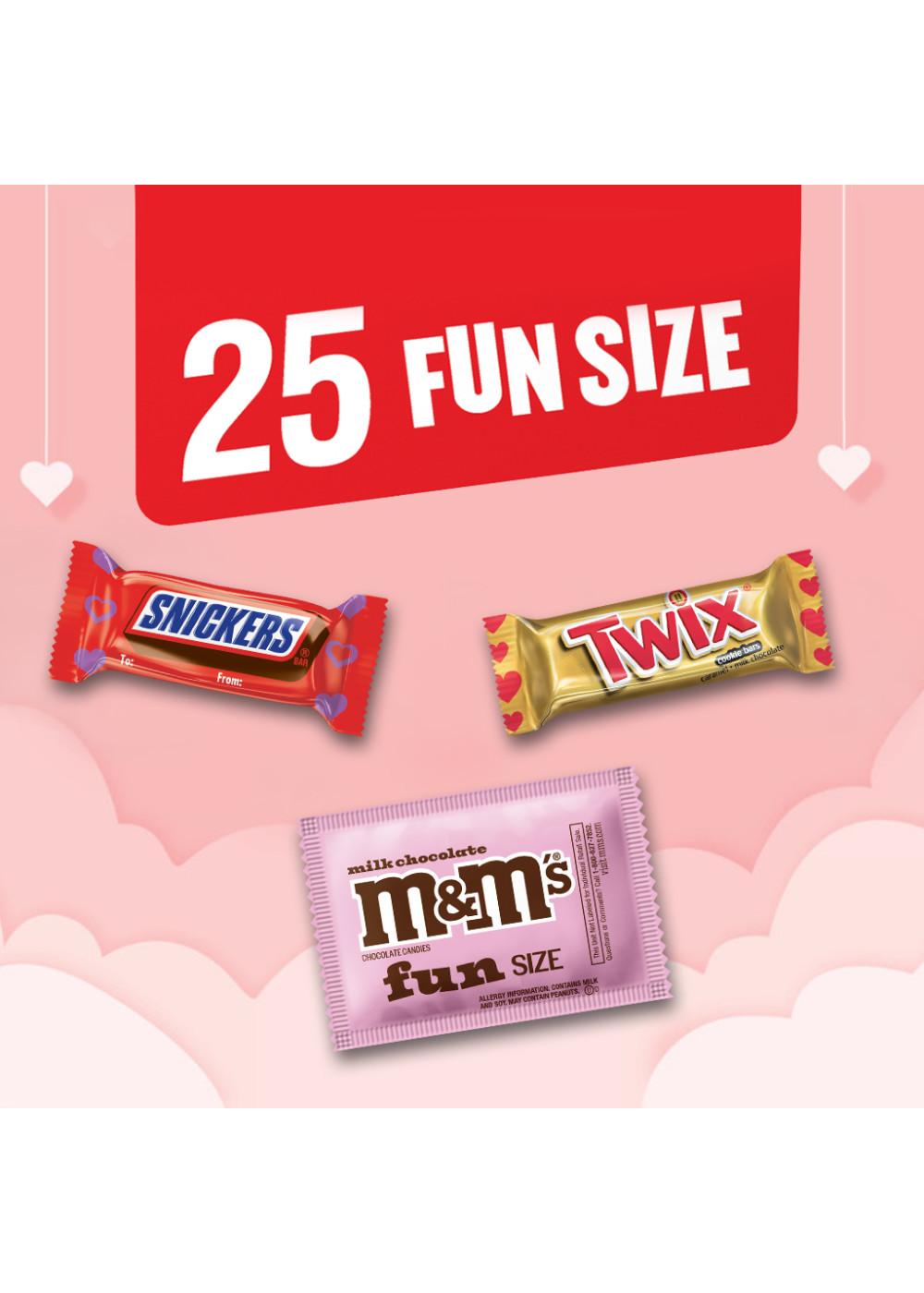 M&M'S, Snickers & Twix Assorted Fun Size Valentine's Exchange Candy; image 2 of 7