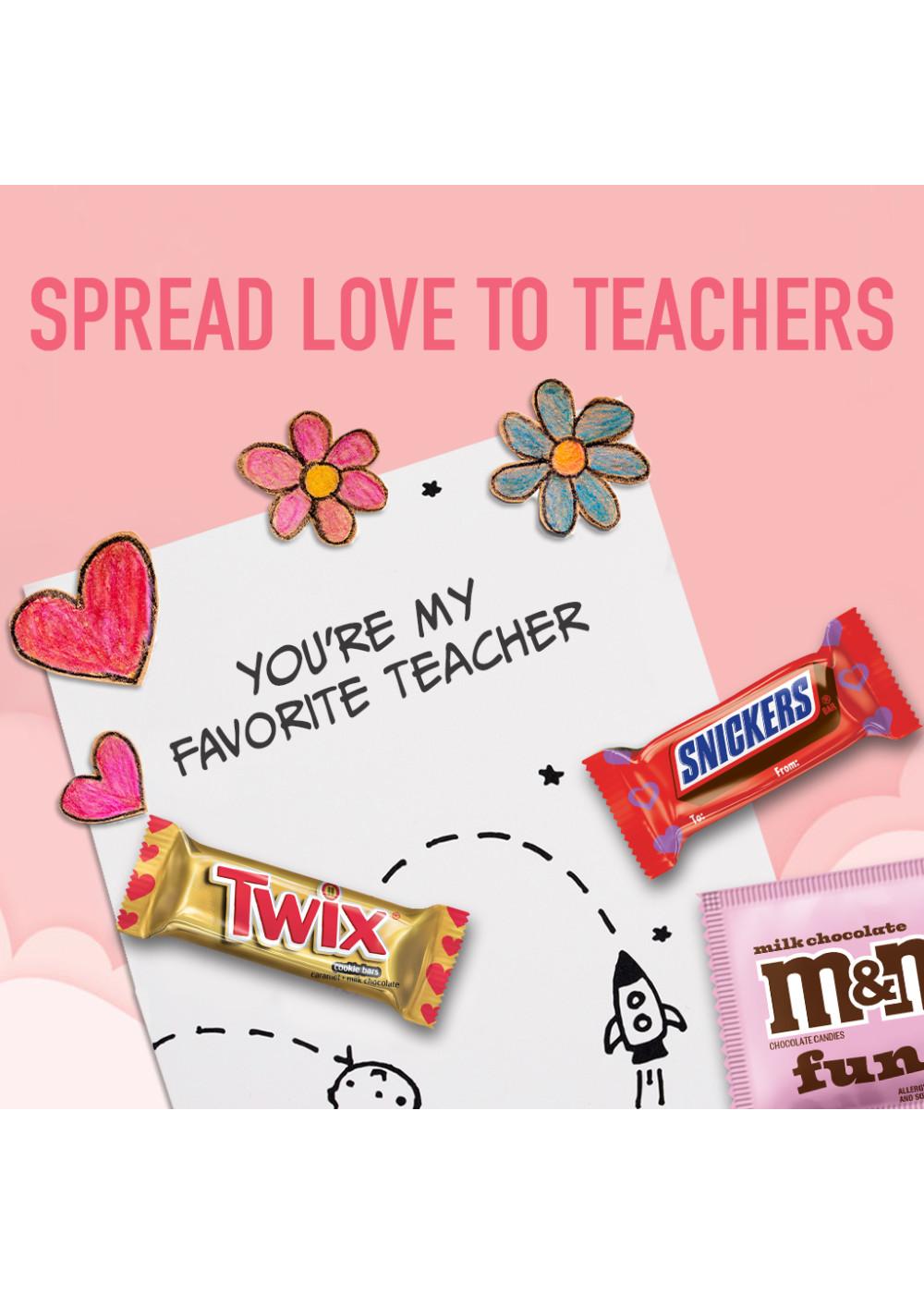 M&M'S, Snickers & Twix Assorted Fun Size Valentine's Exchange Candy; image 4 of 7