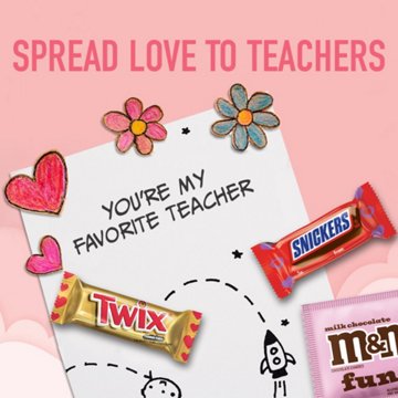 M&M'S, Snickers & Twix Assorted Fun Size Valentine's Exchange Candy
