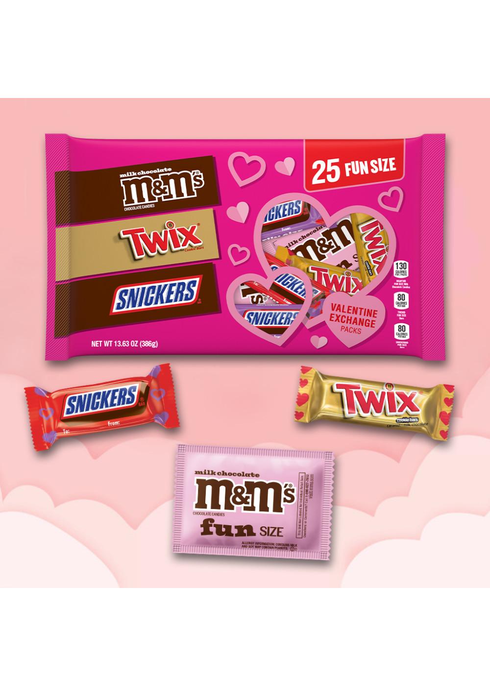 M&M'S, Snickers & Twix Assorted Fun Size Valentine's Exchange Candy; image 5 of 7
