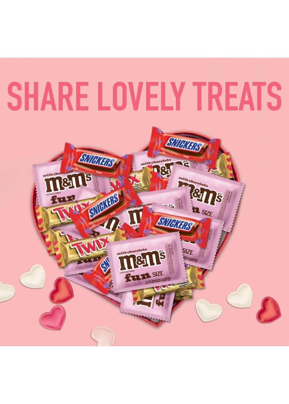 M&M'S, Snickers & Twix Assorted Fun Size Valentine's Exchange Candy; image 7 of 7