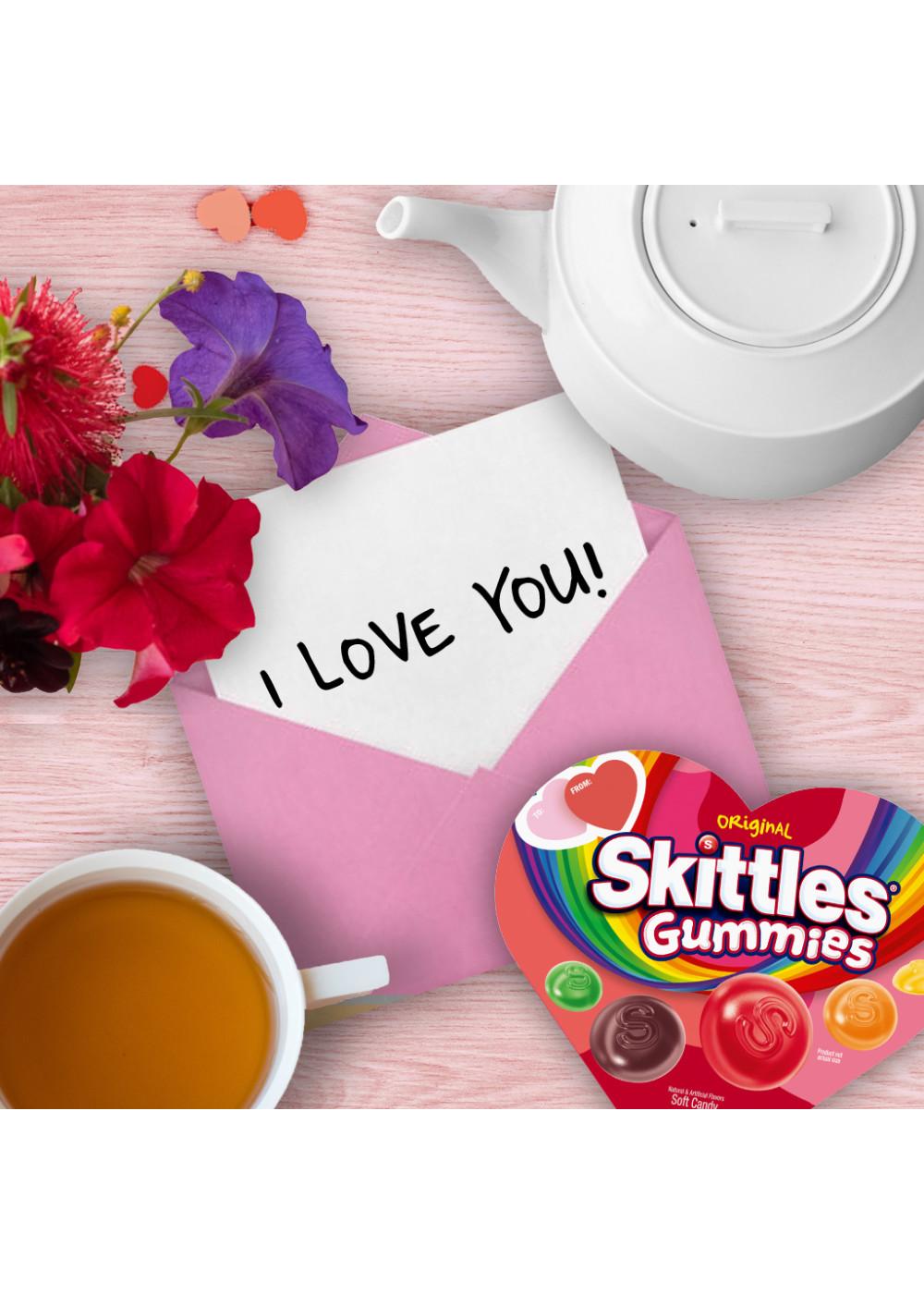 Skittles Gummies Candy Valentine's Heart Gift Box; image 4 of 7