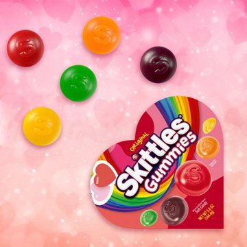 Skittles Gummies Original Valentine's Heart Gift Box