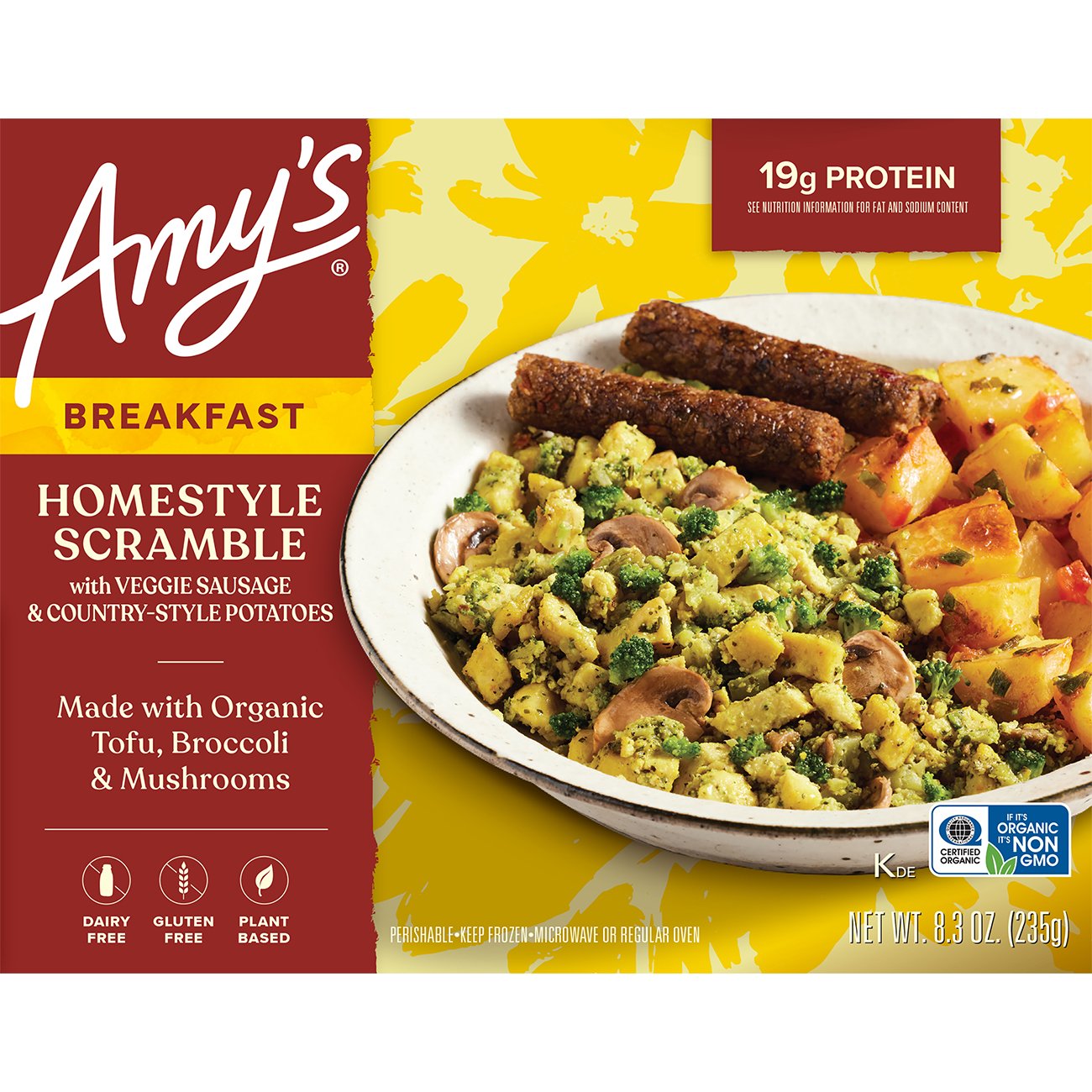 Amy's Amys Homestyle Breakfast Scramble with Veggie Sausage - Shop ...