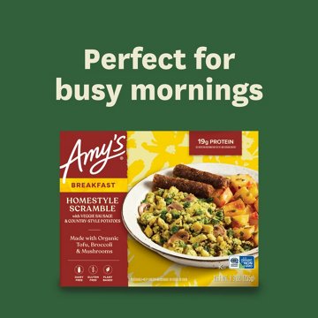 Amy's 19g Protein Veggie Sausage & Potatoes Homestyle Scramble Breakfast