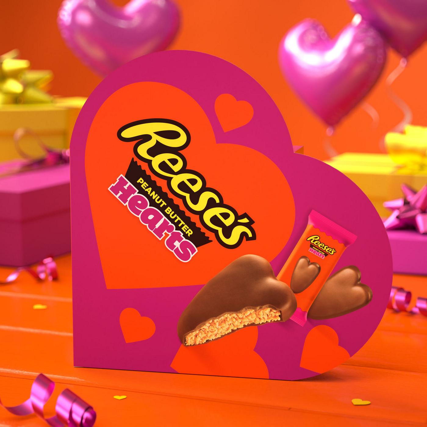 Reese's Peanut Butter Hearts Snack Size Valentine's Candy Gift Box; image 7 of 7