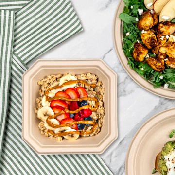 Field & Future by H-E-B Extra Strong Compostable Paper Bowls, 20 Ounce, 20 ct