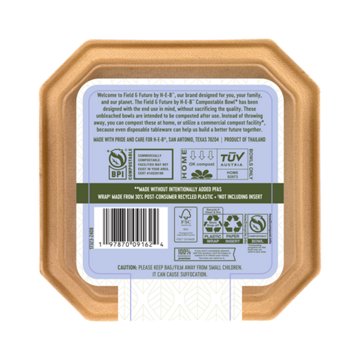 Field & Future by H-E-B Extra Strong Compostable Paper Bowls, 20 Ounce, 20 ct