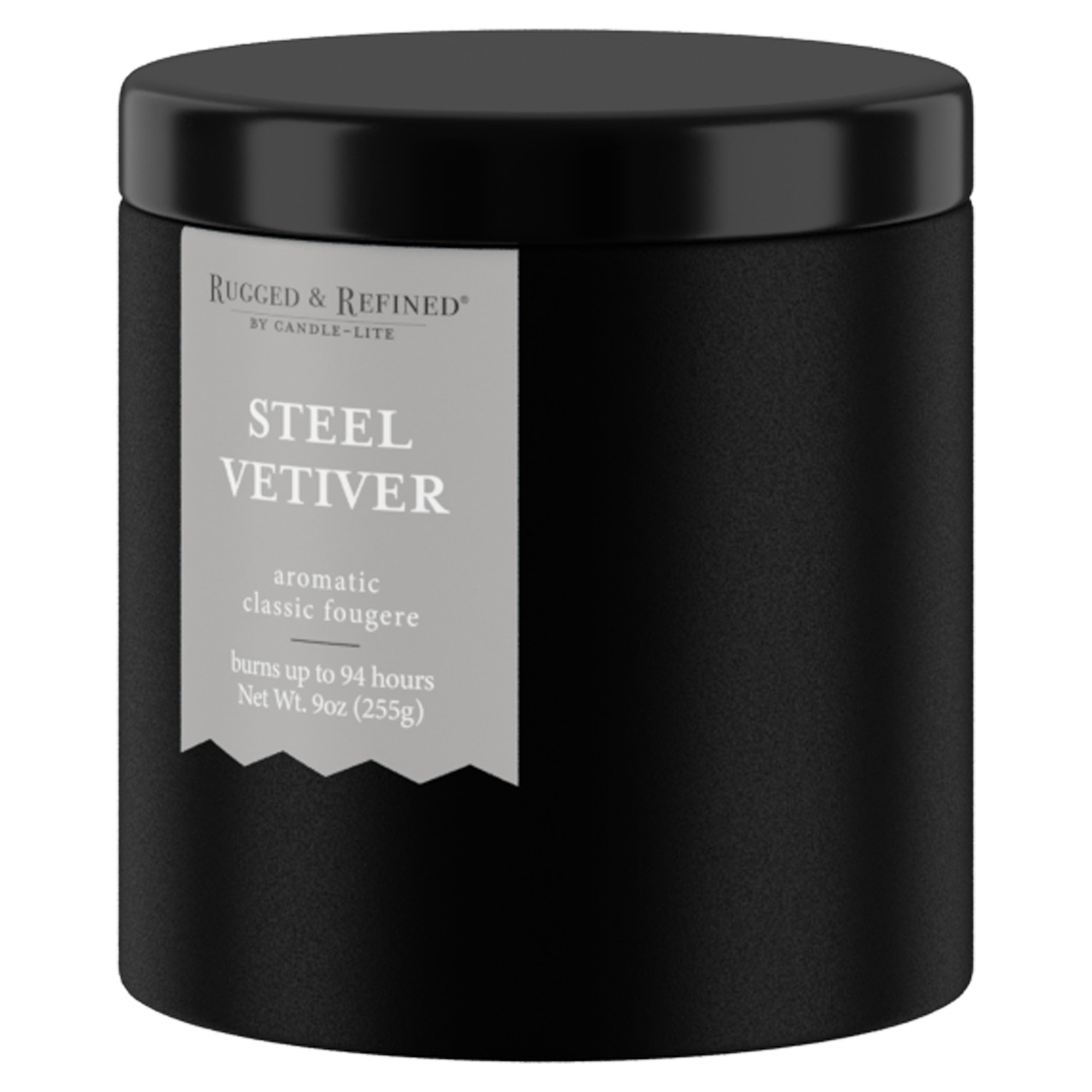 Rugged & Refined Steel Vetiver Scented Tin Candle - Shop Candles at H-E-B