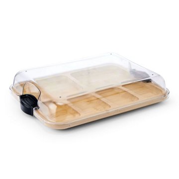 Farberware Build-a-Board Bamboo Serving Tray & Lid