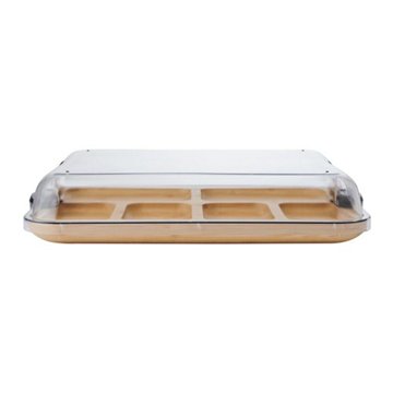 Farberware Build-a-Board Bamboo Serving Tray & Lid