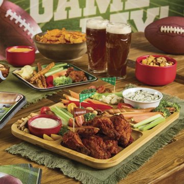 Farberware Build-a-Board Bamboo Serving Tray & Lid