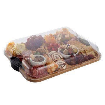 Farberware Build-a-Board Bamboo Serving Tray & Lid