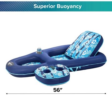 Aqua Leisure Ultimate 2-in-1 Lounge & Caddy, 56” x 36”