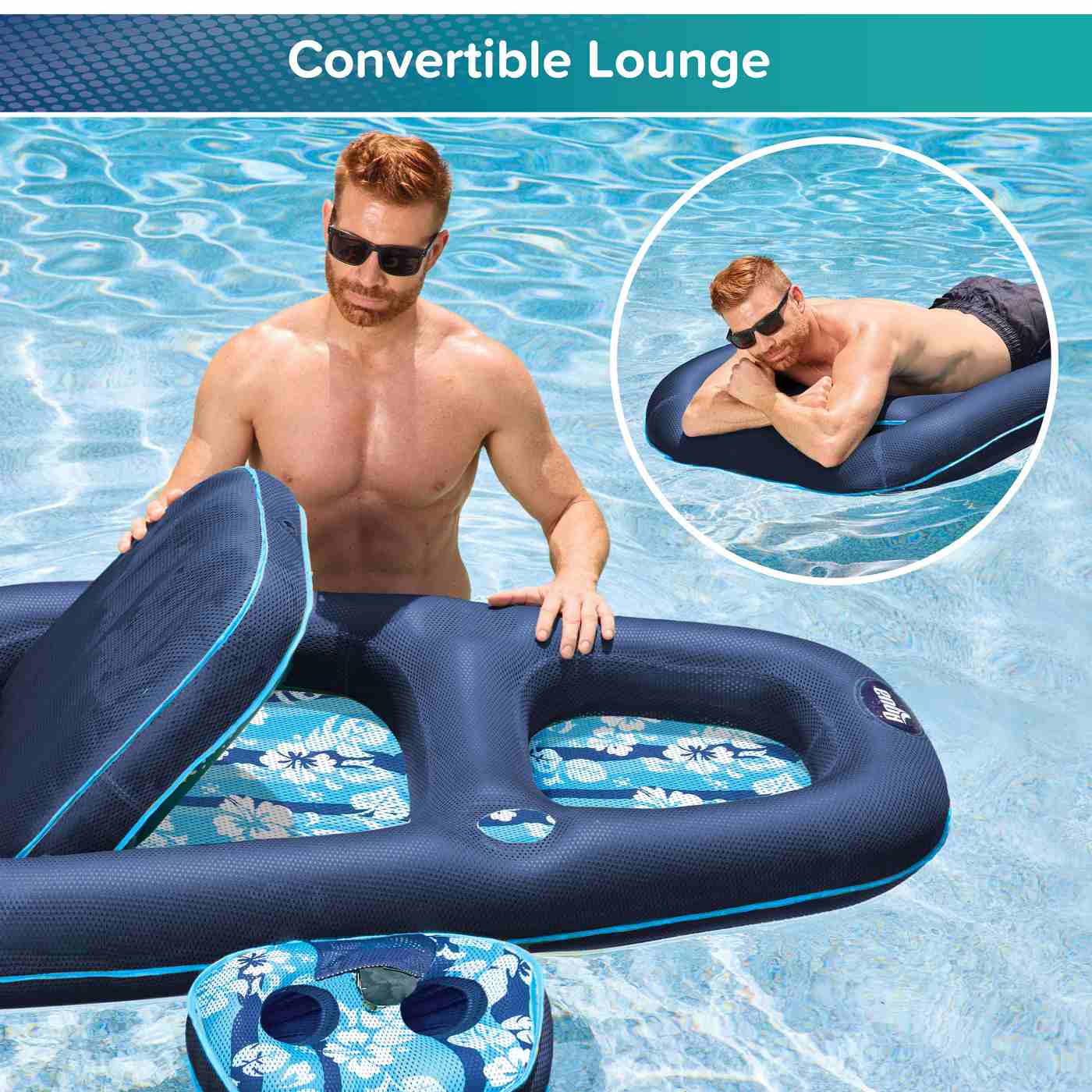 Aqua Leisure Ultimate 2-in-1 Lounge & Caddy; image 5 of 7