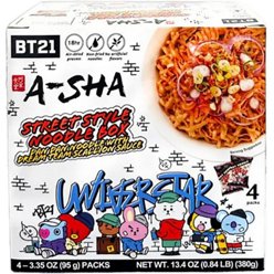 A-Sha Galaxy Noodle Box with Galaxy Spicy Sauce 4 pk, 13.4 oz