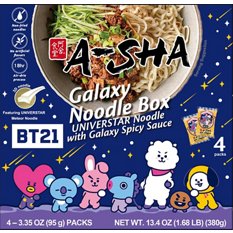 noodles CD 12枚セット A-Sha Galaxy Noodle Box with Galaxy Spicy Sauce 4 pk, 13.4 oz