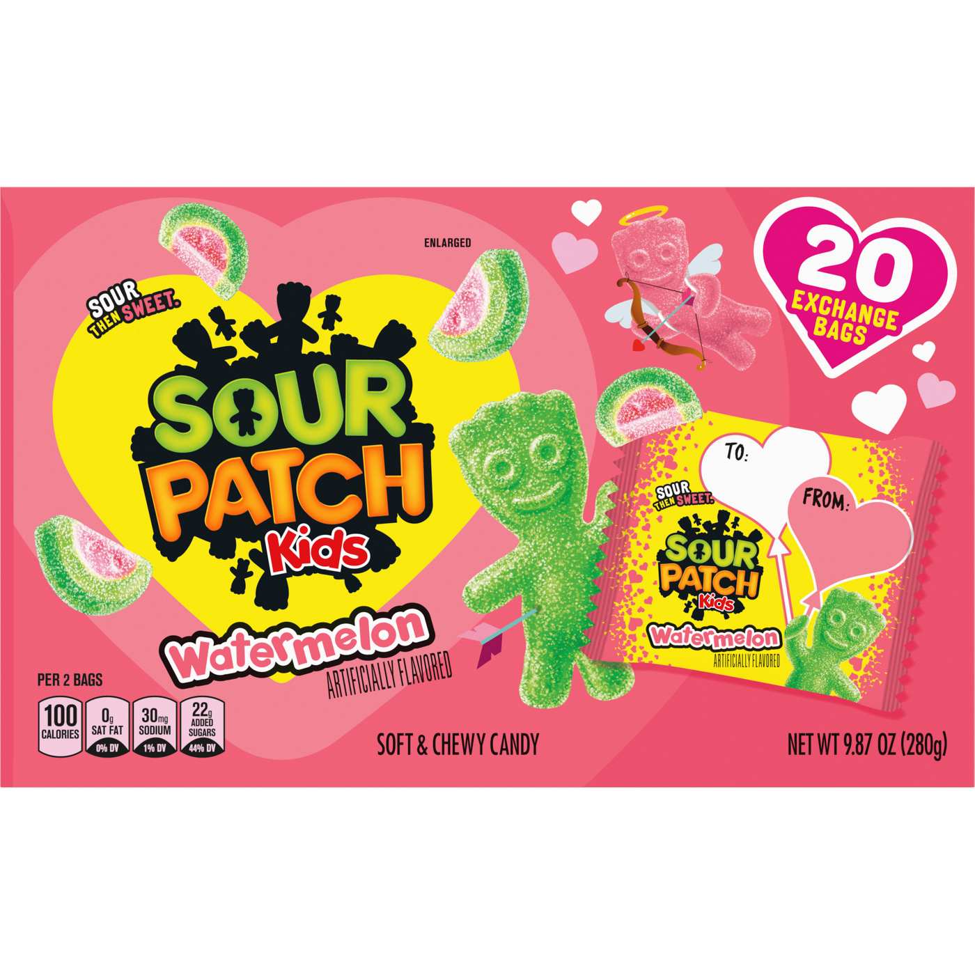 Sour Patch Kids Watermelon Valentine's Exchange Candy; image 3 of 5