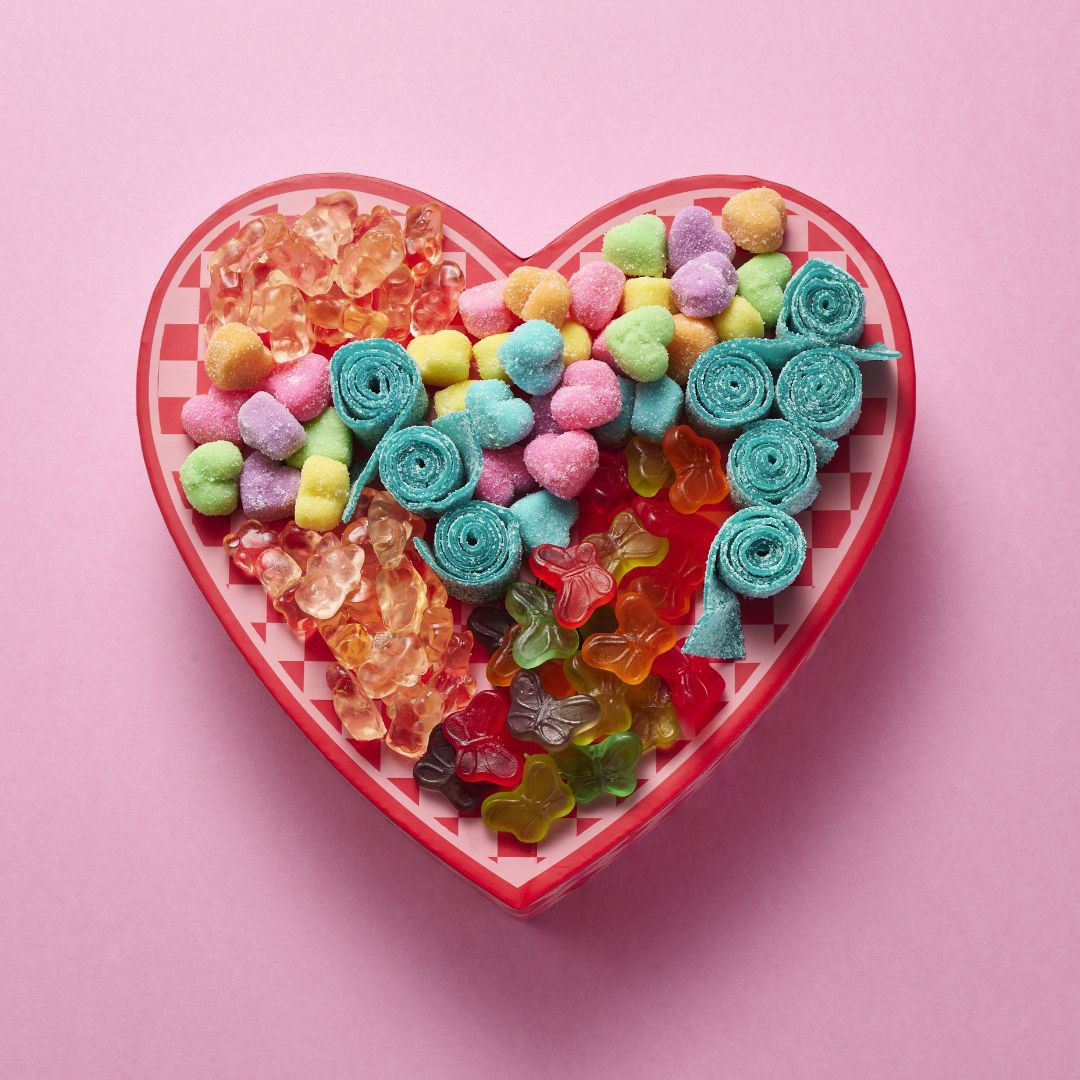 Maud Borup Gummy Candy Charcuterie Valentine's Heart Gift Box
