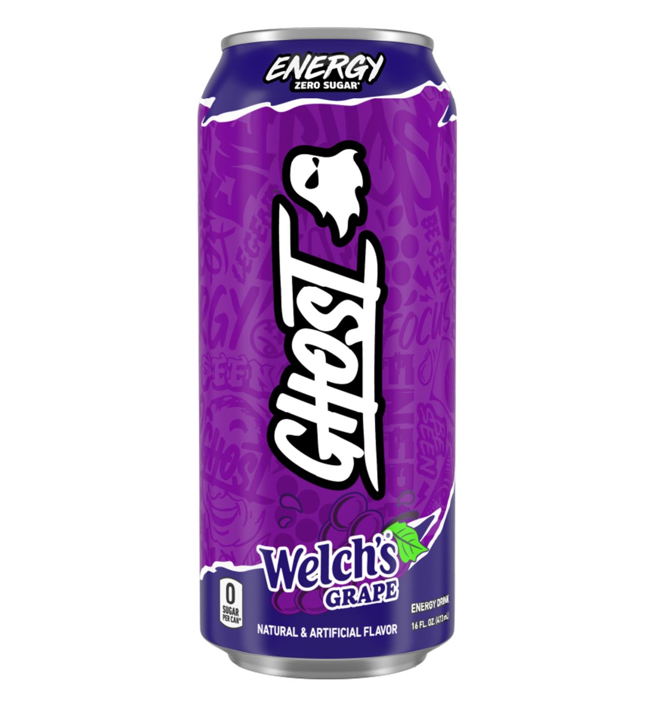 Ghost Zero Sugar Welch's Grape Energy Drink; image 1 of 7