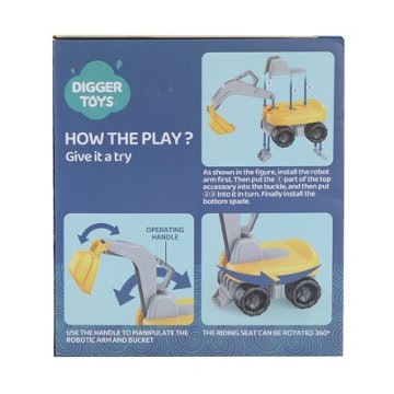 Digger Toys Children's Riding Excavator